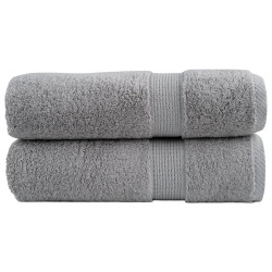 Toalhas de banho premium solund 2pcs 100x150cm 600gsm cinzento