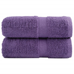 Toalhas de rosto premium solund 2 peças roxo 30x30 cm 600 g/m²