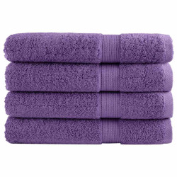 Toalhas premium solund 4 pcs 100x200 cm 600 gsm roxo