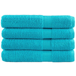 Toalhas premium solund 4 pcs 100x200 cm 600 gsm turquesa