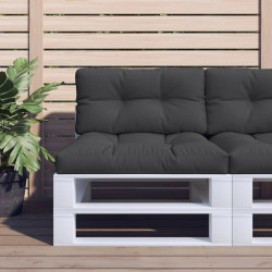 Almofadão para sofá de paletes 80x40x12 cm tecido preto
