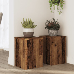 Suportes p/ plantas 2 pcs 25x25x35 cm derivados de madeira