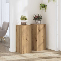 Suportes p/ plantas 2 pcs 30x30x70cm derivados de madeira