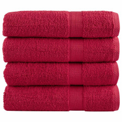 Toalhas de banho premium solund 4 pcs 100x150 cm 600 gsm verde