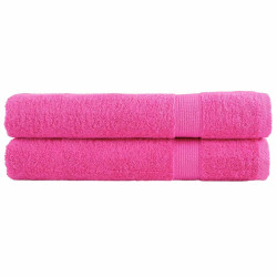 Toalhas premium solund 2 pcs 100x200 cm 600 gsm rosa