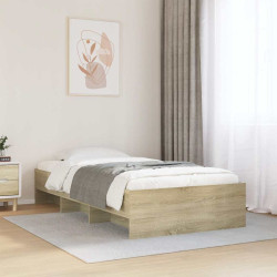 Estrutura cama s/ colchão derivados de madeira carvalho sonoma