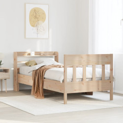 Cama sem colchão 90x190 cm madeira de pinho maciça