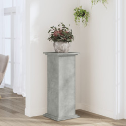 Suporte p/ plantas 33x33x80 cm derivados madeira cinza cimento