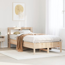 Cama sem colchão 120x200 cm madeira de pinho maciça