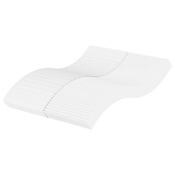 Colchão de espuma 140x220 cm dureza h2 h3 branco