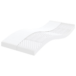 Colchão de espuma 80x220 cm 7 zonas dureza 20 ild branco