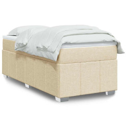 Cama com molas/colchão 100x200 cm tecido cor creme