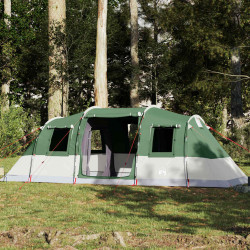 Tenda familiar túnel para 6 pessoas impermeável verde
