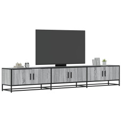 Móvel de TV 240x35x41 cm derivados de madeira cinzento sonoma