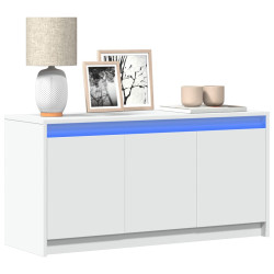 Móvel de TV com luzes LED derivados de madeira branco