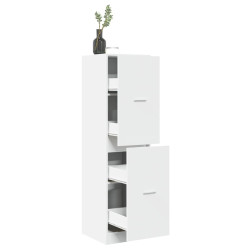 Armário boticário 40x41x144,5 cm derivados de madeira branco