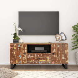 Móvel de TV 105x33,5x46 cm madeira recuperada/derivados madeira