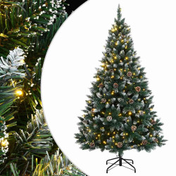 Árvore de natal artificial com 150 luzes LED 120 cm