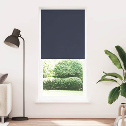 Cortina de rolo blackout, 104,4 x 230 cm, largura do tecido 100 cm, cor náutica.