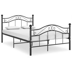 Estrutura de cama 120x200 cm metal preto