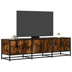Móvel p/ TV 150x35x41cm derivados madeira/metal carvalho fumado
