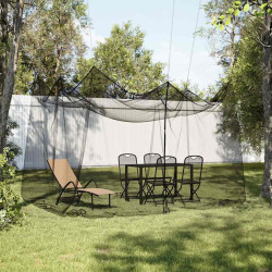 Mosquiteiro para exterior malha 220 preto 300x300x250 cm