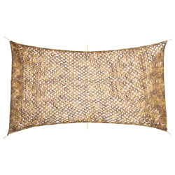 Rede de camuflagem com saco de arrumação 506x279 cm areia