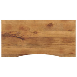 Tampo de mesa com curva 110x60x2,5 cm mangueira áspera maciça
