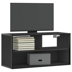 Móvel para TV 80x31x39,5 cm derivados de madeira/metal preto