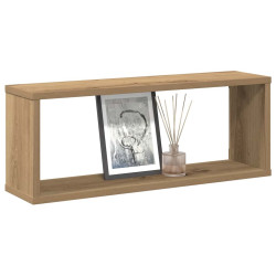 Prateleiras parede cubo 2 pcs deriv. madeira carvalho artisiano