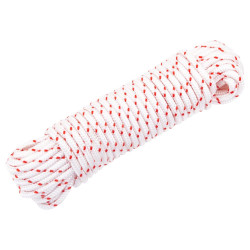 Cabo de arranque ø4 mm 10 m nylon branco e vermelho