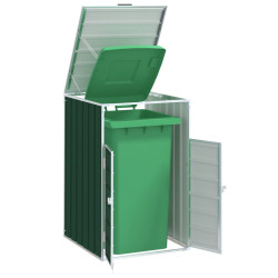 Abrigo para caixote do lixo 72x81x115 cm aço verde