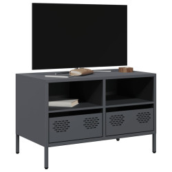 Móvel de TV 68x39x43,5 cm aço laminado a frio antracite