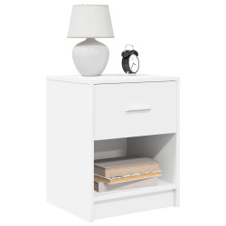 Mesa de cabeceira com gaveta 40x34x50 cm branco