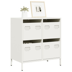 Aparador 68x39x73,5 cm aço laminado a frio branco