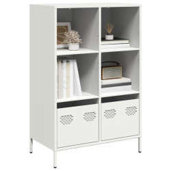 Móvel alto 68x39x103,5 cm aço branco