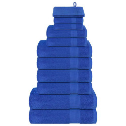 12Pcs conjunto de toalhas frogn 360 g/m² azul