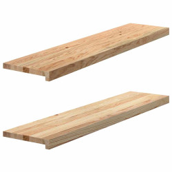 Soleiras da janela 2 pcs 110x25x2cm carvalho maciço não tratado