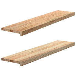 Soleiras da janela 2 pcs 110x30x2cm carvalho maciço não tratado