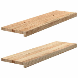 Soleiras da janela 2 pcs 90x30x2 cm carvalho maciço não tratado