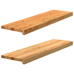 Soleiras da janela 2 pcs 90x30x2 cm carvalho castanho-claro