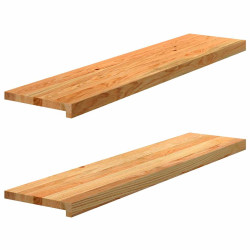 Soleiras da janela 2 pcs 110x30x2 cm carvalho castanho-claro