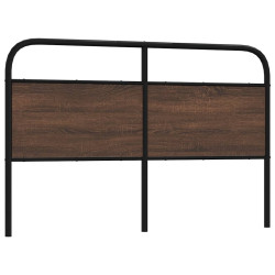 Cabeceira de substituição 150cm derivados madeira/aço carvalho castanho