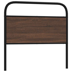 Cabeceira de substituição 100cm derivados madeira/aço carvalho castanho