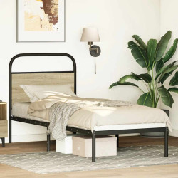 Cabeceira de substituição 75 cm derivados madeira/aço carvalho sonoma