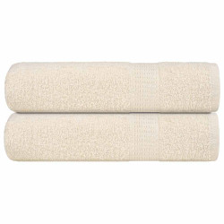 Toalhas de banho frogn 2pcs 70x140 cm 360 g/m² creme