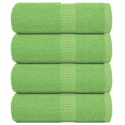 Toalhas de bidé frogn 4pcs 30x50cm 360 g/m² verde maça