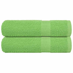 Toalhas de mãos frogn 2pcs 50x100cm 360 g/m² verde maça