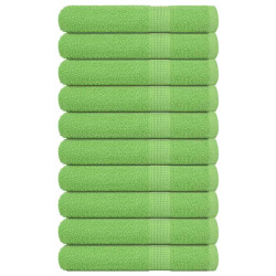 Toalhas frogn 10 pcs 100x200 cm 360 g/m² verde maça