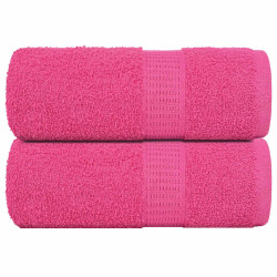 Toalhas de bidé frogn 2 pcs 30x50 cm 360 g/m² rosa